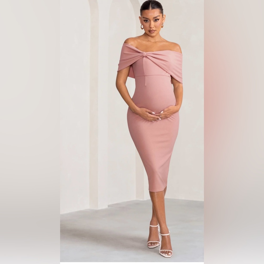 Midi maternity dress